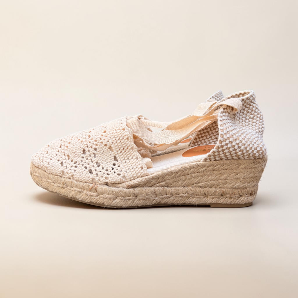 Alpargata Valencia Macramé | Hueso