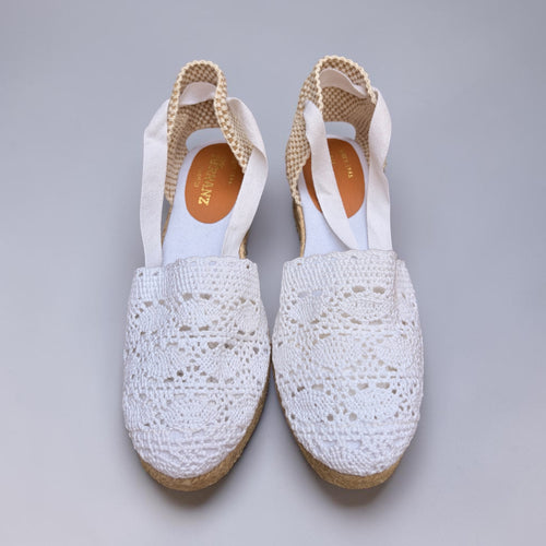 Alpargata Valencia Macramé | Blanco