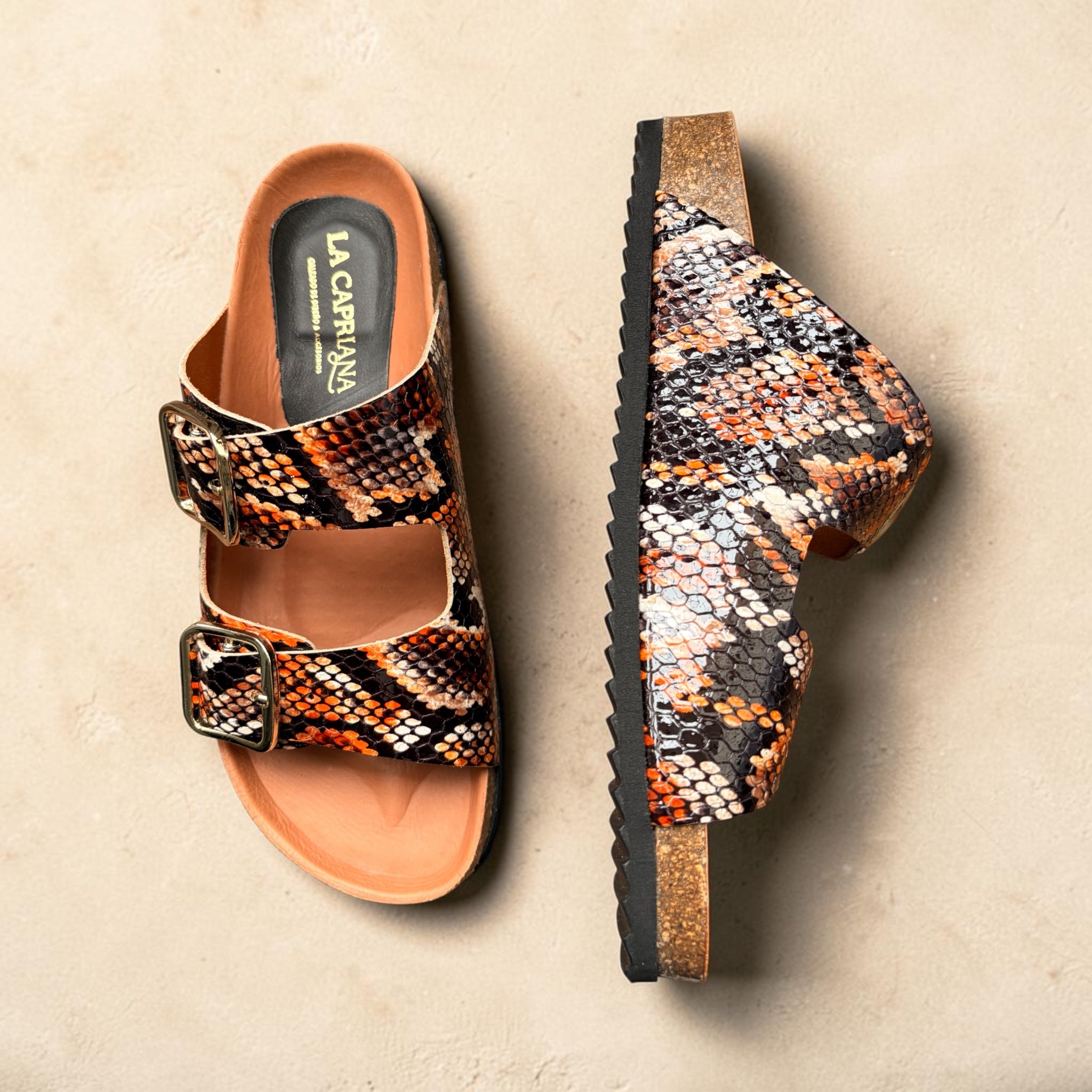 Mule Ibiza Piton | Naranja