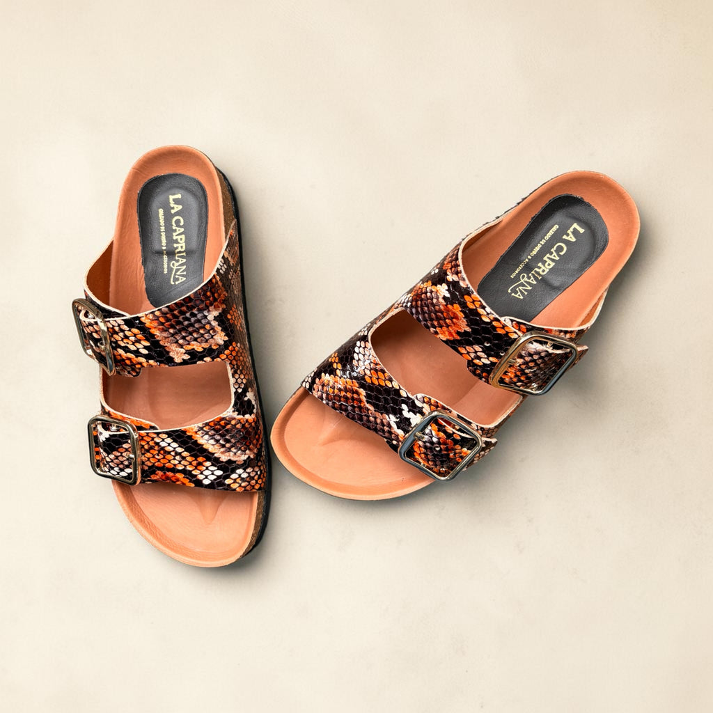 Mule Ibiza Piton | Naranja