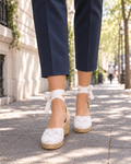 Alpargata Valencia Macramé | Blanco